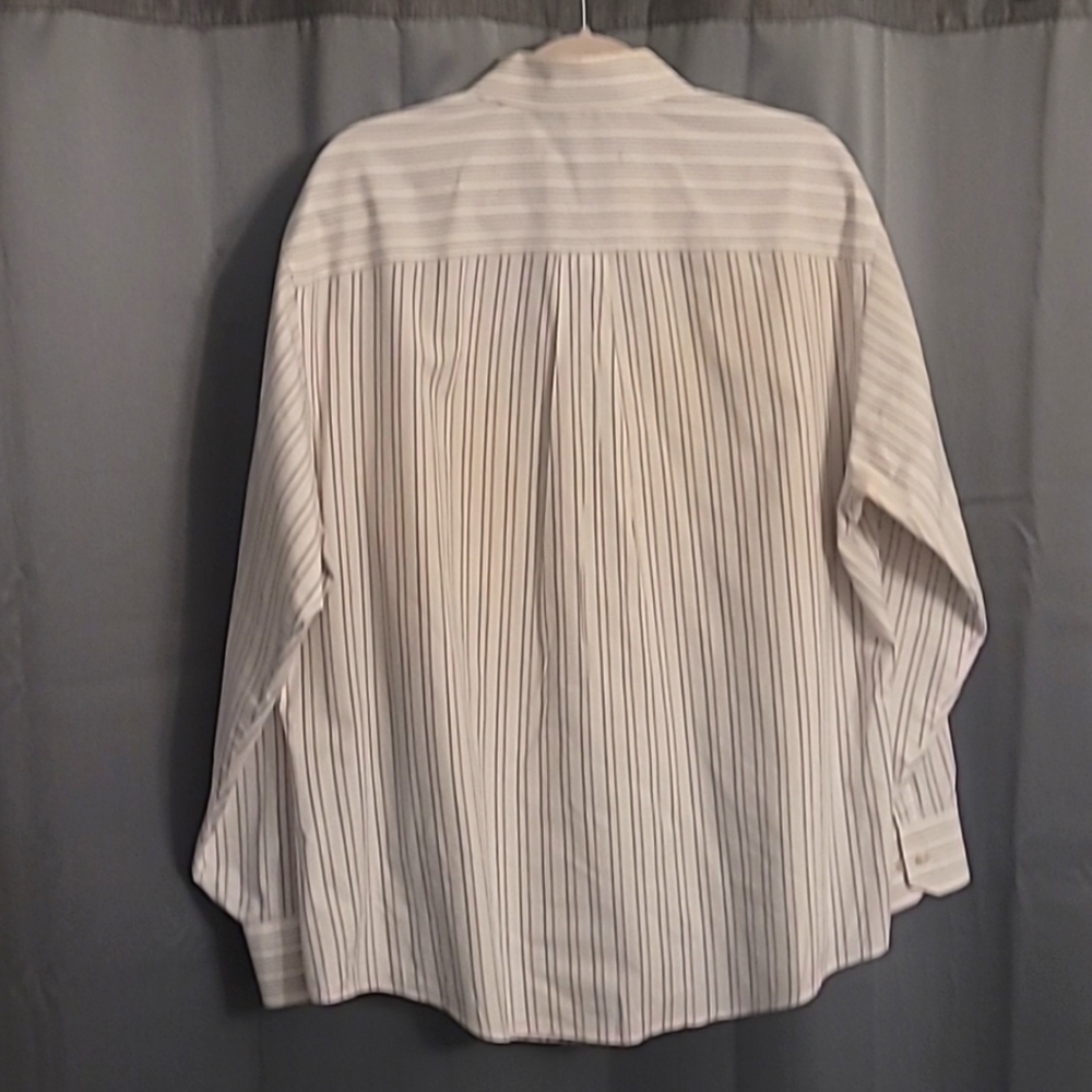 Geoffrey Beene Men's Fitted Stripe Shirt 18" Neck - Picture 3 of 9